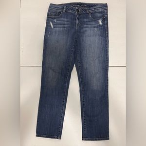 Lauren Conrad Women’s Size 8 Ankle Jeans Medium Blue Denim Light Distress